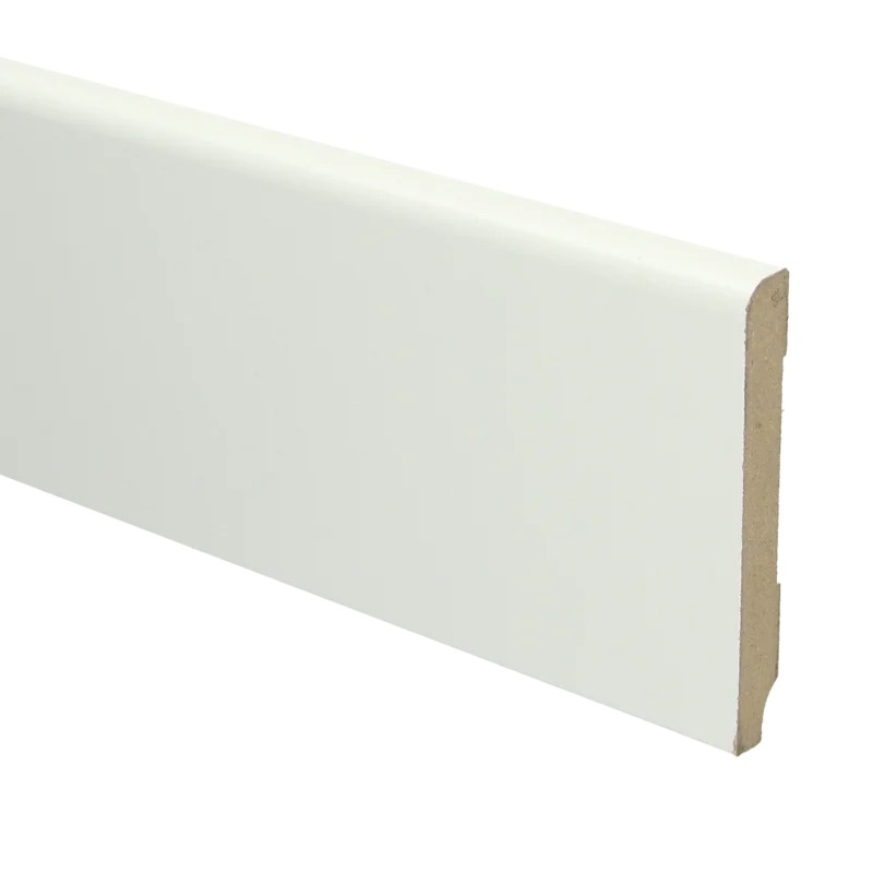Aanbieding MDF Koloniale Plint 90x12 RAL 9010 Zuiver Wit 16010